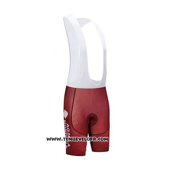 2018 Maillot Ciclismo Ag2r La Mondiale Marron et Blanc Manches Courtes et Cuissard